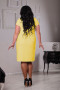 Платье 043503 ЛаТэ (Желтый)