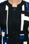 Блуза "Олси" 1710002 ОЛСИ (Черный/синий/белый)