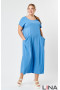 Платье "Лина" 52153 (Голубой)