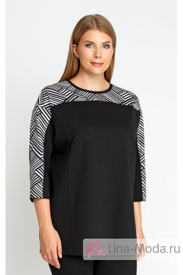 Блуза "Лина" 4167 (Черный)