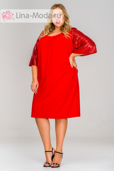 Платье 1517203 ЛаТэ (Красный)