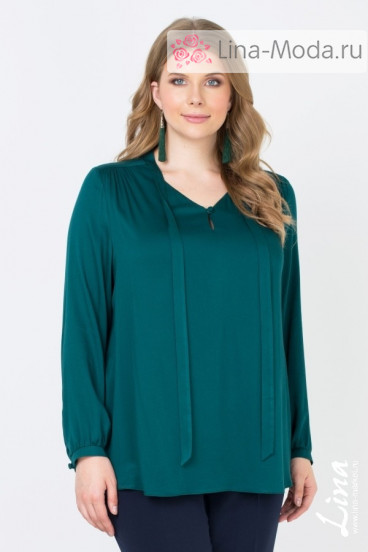 Блуза "Малика" Лина (Зелёный)