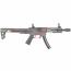 Страйкбольный пистолет-пулемет (King Arms) PDW 9mm SBR M-LOK Grey/Red - Limited Edition